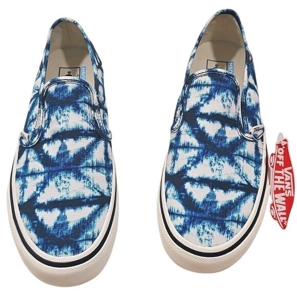 VANS~Woman 9; Men's 7.5~Indigo Drs. Blues/Marshall Slip -On Sf. Canvas Sneakers - Picture 3 of 16